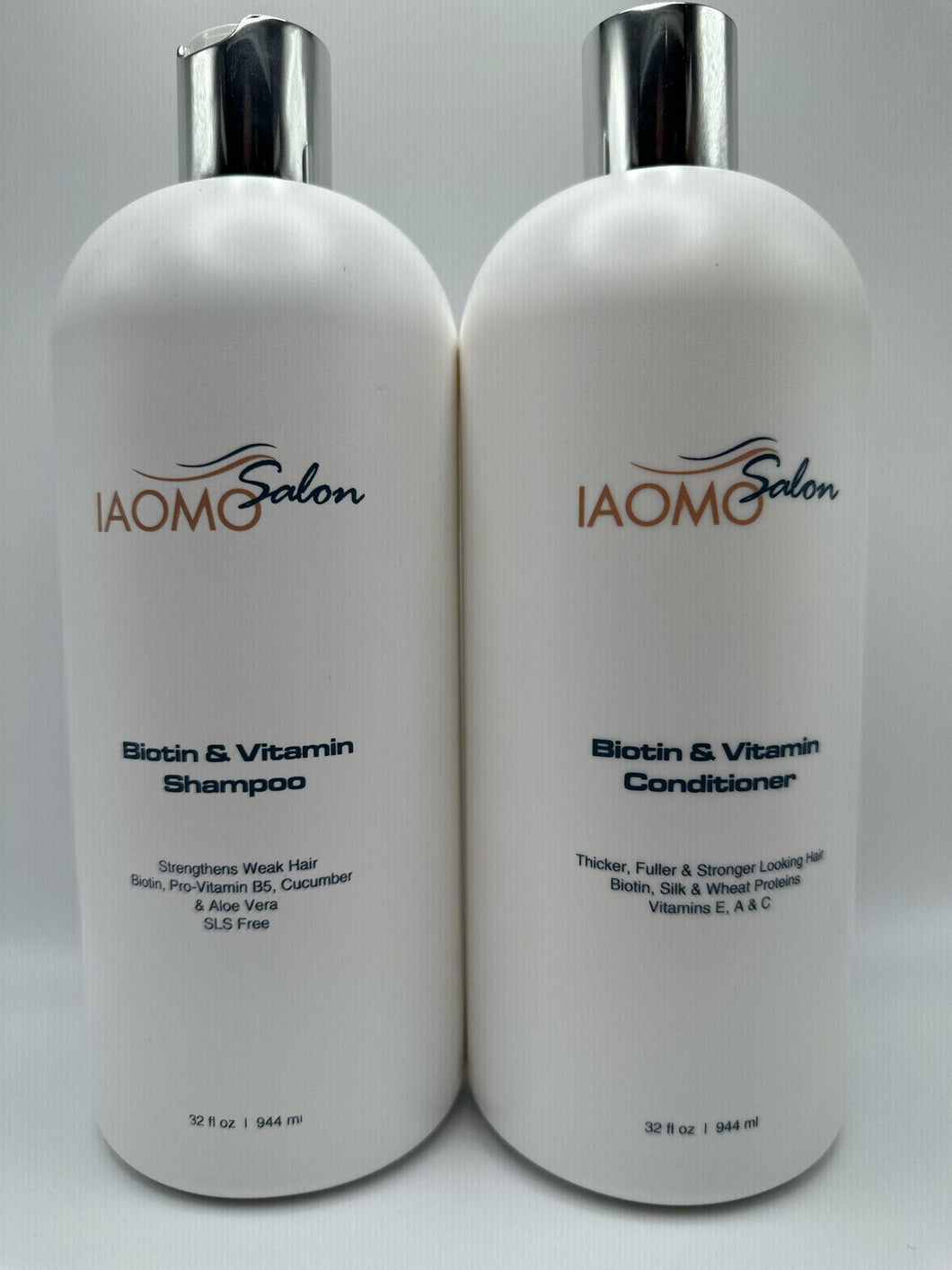 Biotin/Vitamin Shampoo and Conditoner DUO LITERS - Salon Iaomo