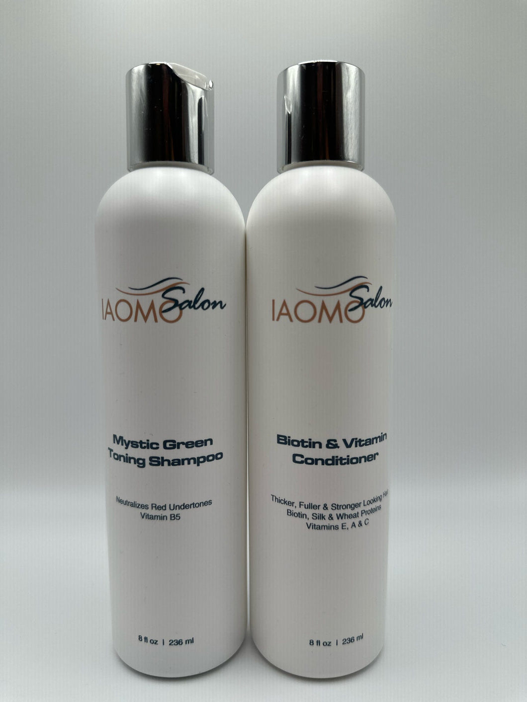 Mystic Green Toning Shampoo and Biotin/Vitamin Conditioner DUO - Salon Iaomo